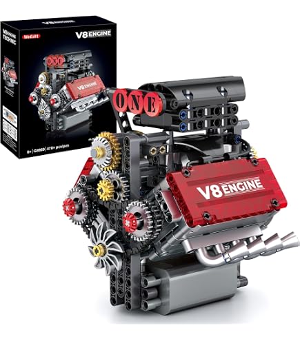 Amazon.com: Mould King 10225 Dodge V8 Engine Building Kit with
